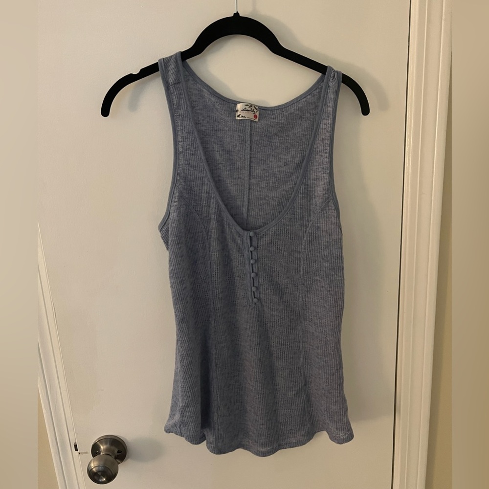 Free People Intimately Tank Top Light Blue